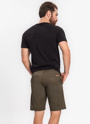 Diametro - Bermuda Masculina em Sarja Verde - DIAMETRO