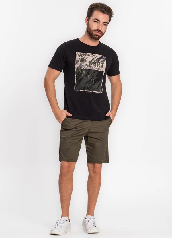 Diametro - Bermuda Masculina em Sarja Verde 4