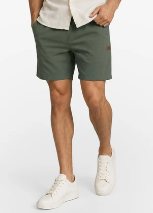 Diametro - Bermuda Masculina em Sarja Verde - DIAMETRO