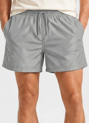 Select - Bermuda Masculina em Suede com Bolsos Bege - SELECT
