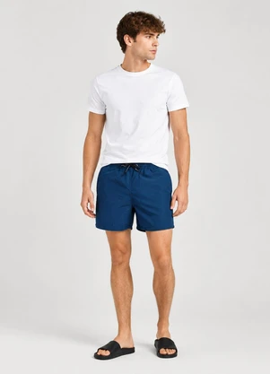 Select - Bermuda Masculina em Tactel com Bolsos Azul - SELECT
