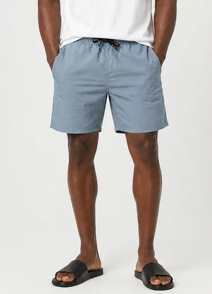 Rovitex - Bermuda Masculina em Tactel com Bolsos Azul - ROVITEX