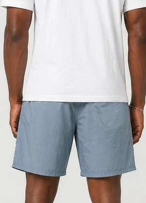 Rovitex - Bermuda Masculina em Tactel com Bolsos Azul - ROVITEX