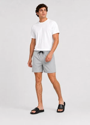 Select - Bermuda Masculina em Tactel com Bolsos Cinza - SELECT