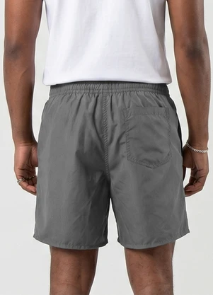 Rovitex - Bermuda Masculina em Tactel com Bolsos Cinza - ROVITEX