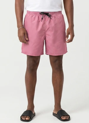 Rovitex - Bermuda Masculina em Tactel com Bolsos Rosa - ROVITEX