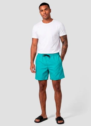 Select - Bermuda Masculina em Tactel com Bolsos Verde - SELECT