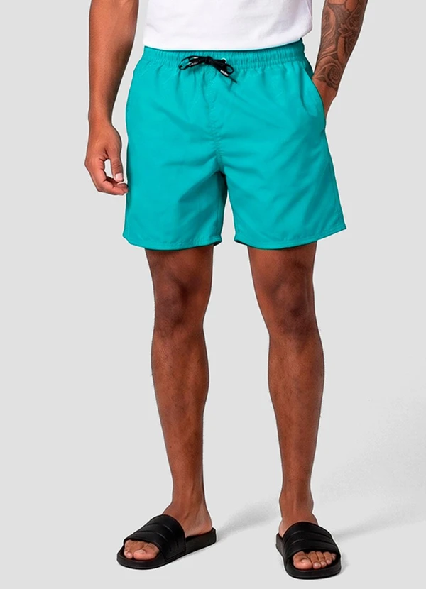 Select - Bermuda Masculina em Tactel com Bolsos Verde