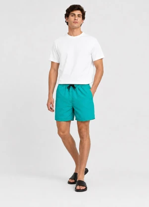 Select - Bermuda Masculina em Tactel com Bolsos Verde - SELECT