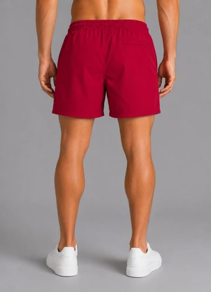 Select - Bermuda Masculina em Tactel com Bolsos Vermelho - SELECT