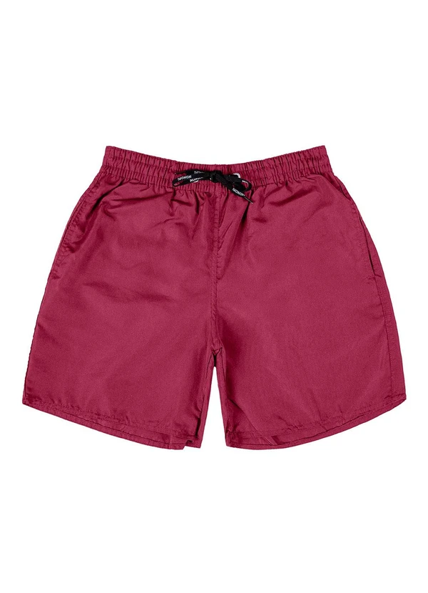 Select - Bermuda Masculina em Tactel com Bolsos Vermelho