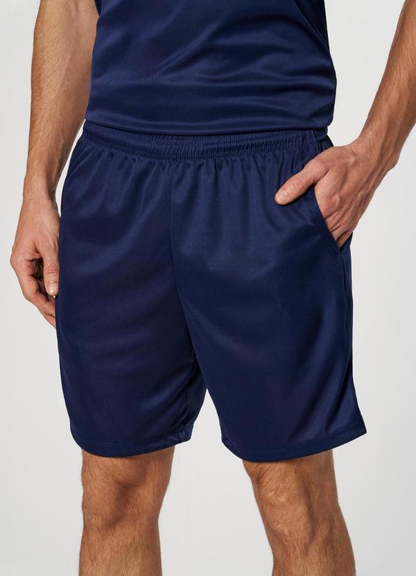 Select - Bermuda Masculina Esportiva Dry Fit Azul