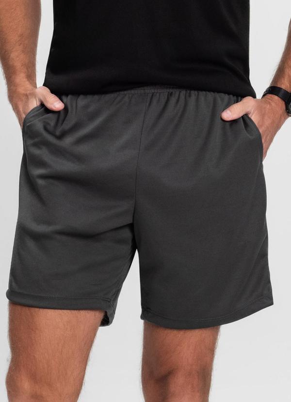 Rovitex - Bermuda Masculina Esportiva Dry Fit Shift Cinza