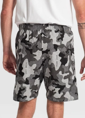 Select - Bermuda Masculina Estampada Cinza - SELECT