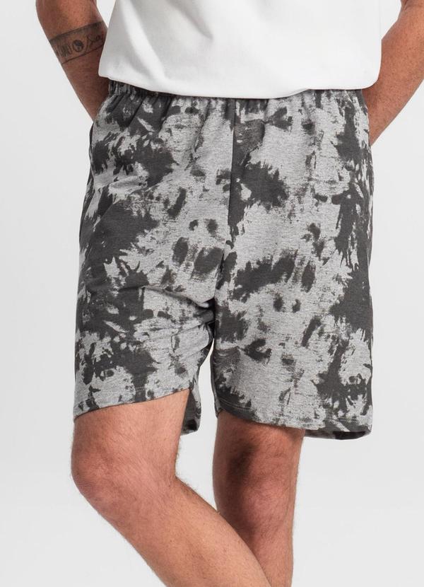 Select - Bermuda Masculina Estampada Cinza