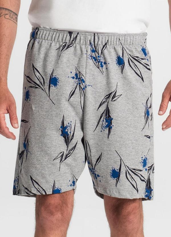 Select - Bermuda Masculina Estampada Cinza