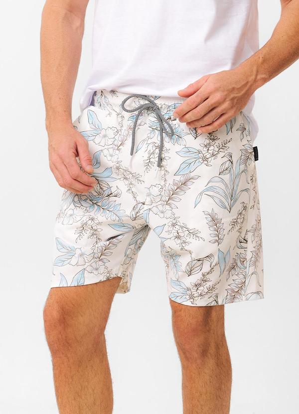Diametro - Bermuda Masculina Florida em Tactel Bege