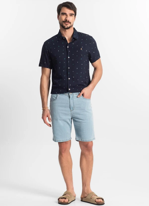 Diametro - Bermuda Masculina Jeans Azul 3