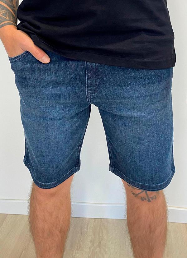 Rafree - Bermuda Masculina Jeans Azul