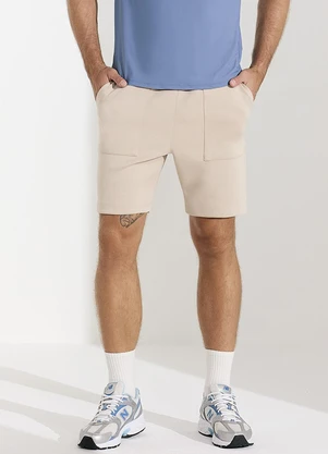 Veev - Bermuda Masculina Malha Neomotion Bege - VEEV