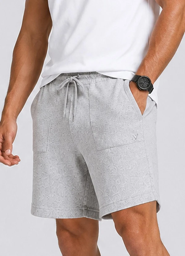 Veev - Bermuda Masculina Malha Neomotion Cinza