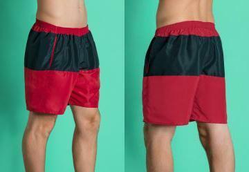 Bermuda Masculina Marinho e Vermelha