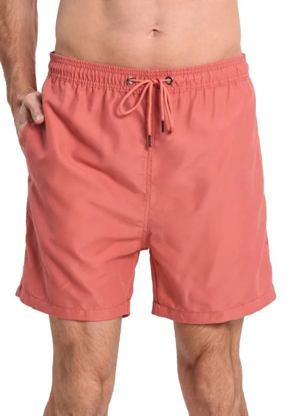 Rovitex - Bermuda Masculina Microfibra Laranja 4