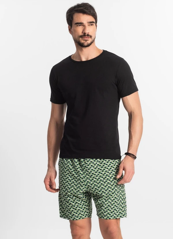 Diametro - Bermuda Masculina Microfibra Verde 3