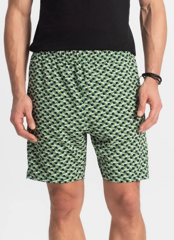 Diametro - Bermuda Masculina Microfibra Verde 4