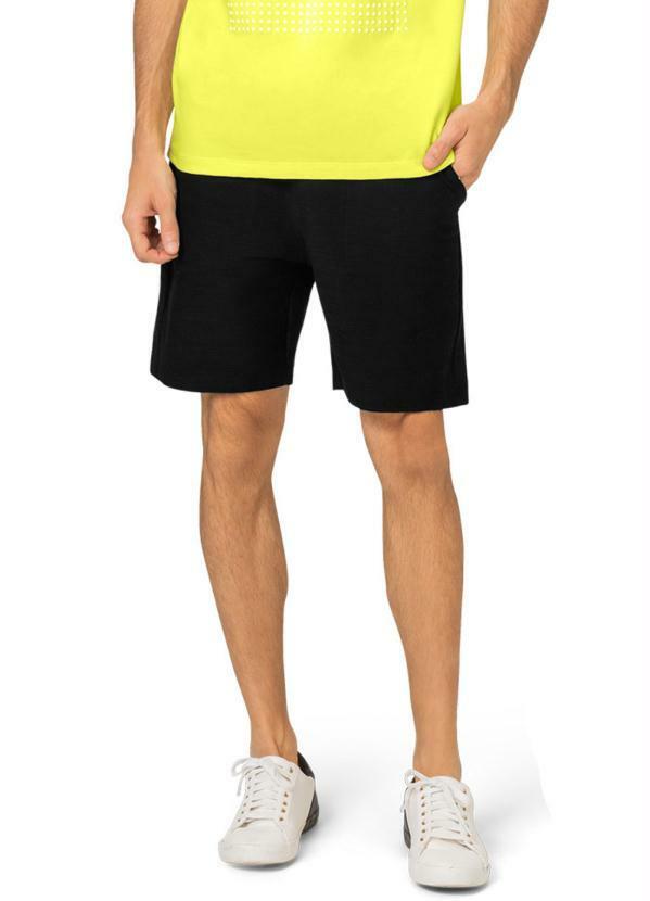 Rovitex - Bermuda Masculina Molecotton Preto