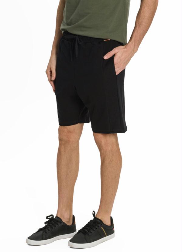 Rovitex - Bermuda Masculina Molecotton Preto