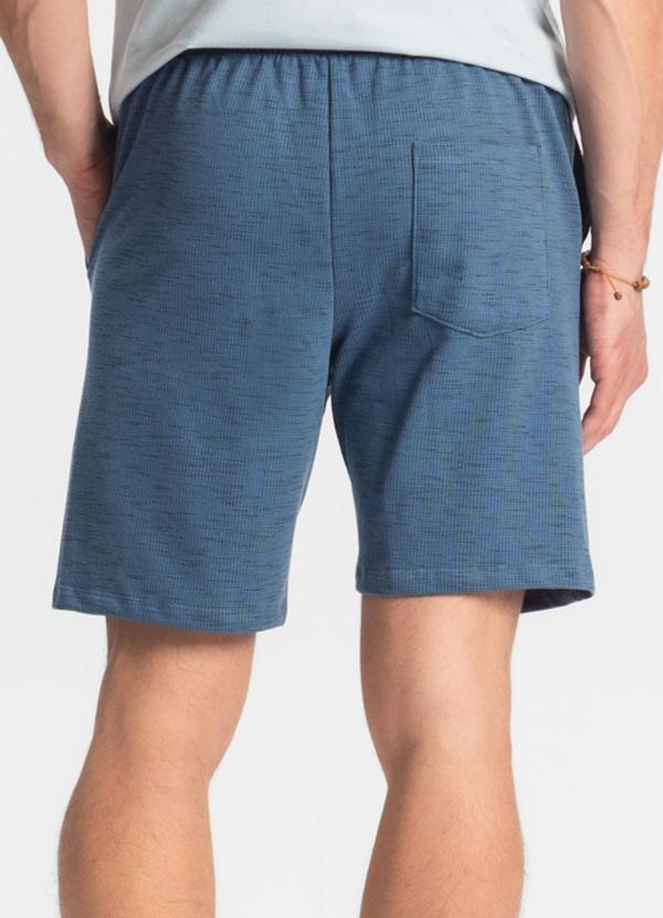 Diametro - Bermuda Masculina Moletinho Azul 3