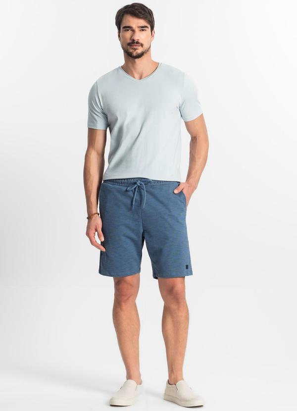 Diametro - Bermuda Masculina Moletinho Azul 2