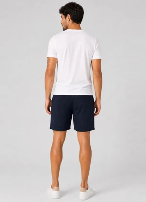 Rovitex - Bermuda Masculina Moletinho com Bolsos Azul - ROVITEX