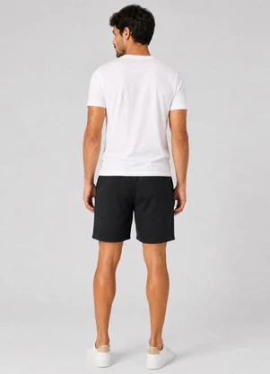 Rovitex - Bermuda Masculina Moletinho com Bolsos Preto - ROVITEX