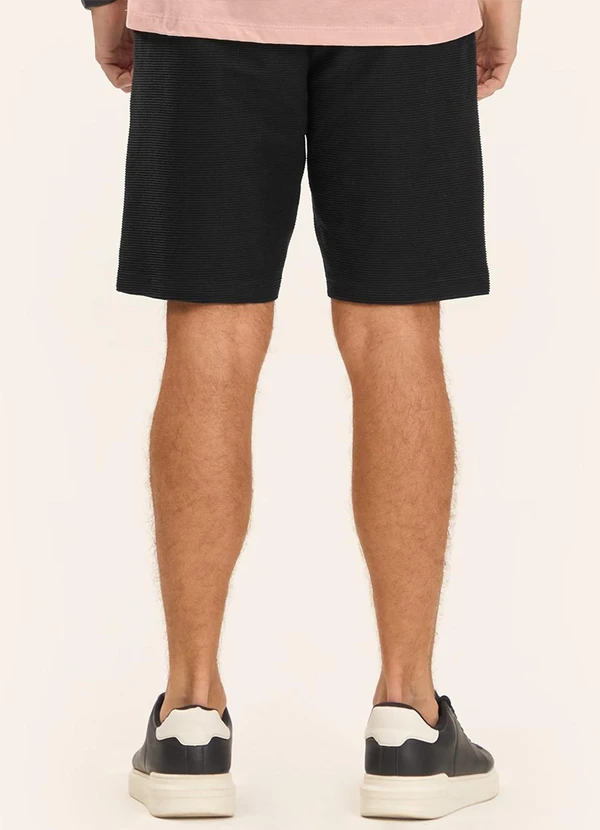 Diametro - Bermuda Masculina Moletinho Gorgurinho Preto 2