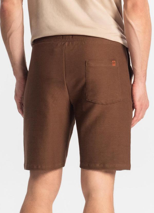 Diametro - Bermuda Masculina Moletinho Marrom 2