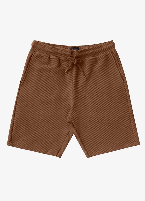 Diametro - Bermuda Masculina Moletinho Marrom 4