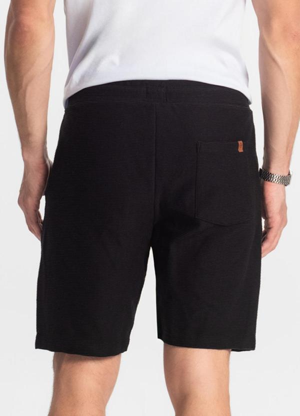 Diametro - Bermuda Masculina Moletinho Preto 2