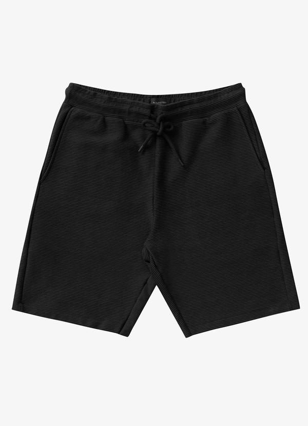 Diametro - Bermuda Masculina Moletinho Preto 4