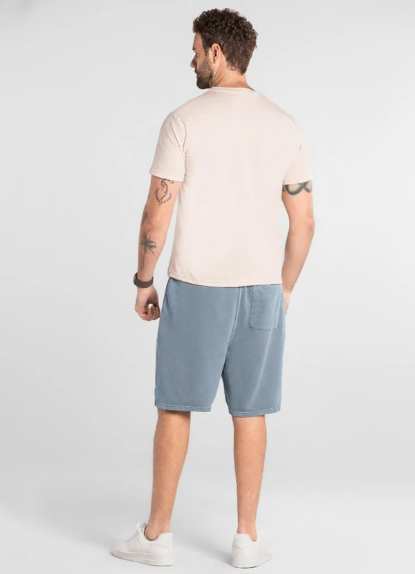 The Philippines - Bermuda Masculina Moletinho Azul 2