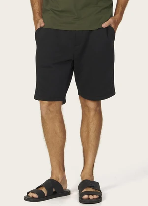 Diametro - Bermuda Masculina Moletom 3 Cabos Preto - DIAMETRO
