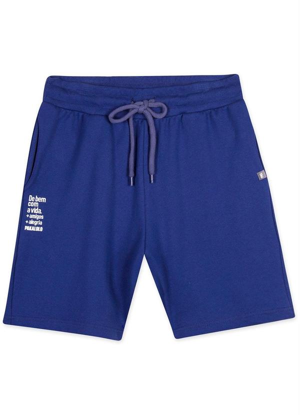 Pakalolo - Bermuda Masculina Moletom Azul 3