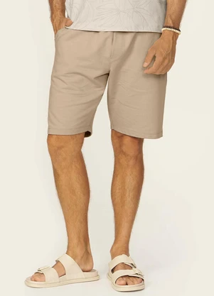 Diametro - Bermuda Masculina Moletom Sarjado Marrom - DIAMETRO