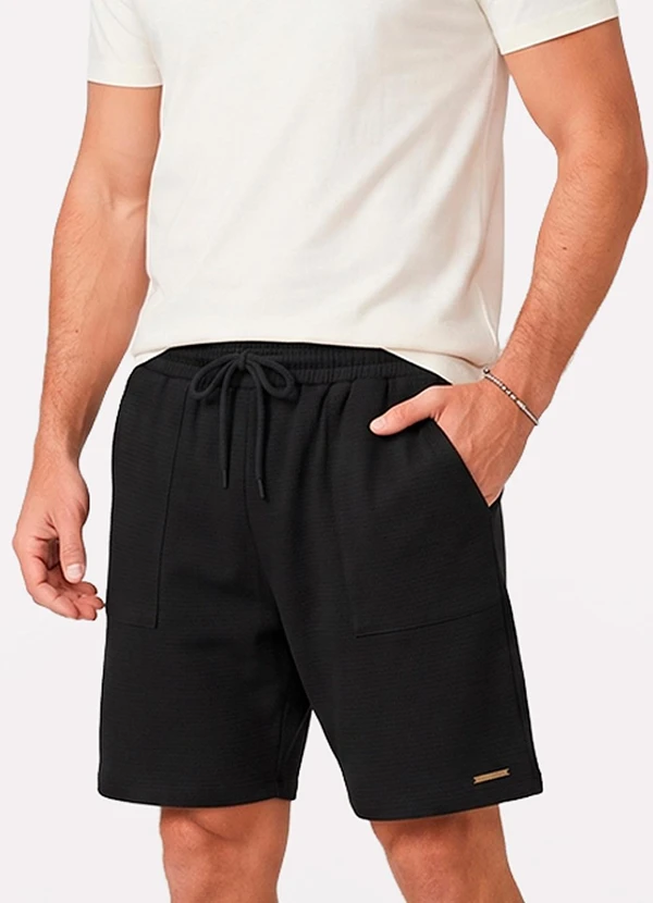 Diametro - Bermuda Masculina Neoflex Preto