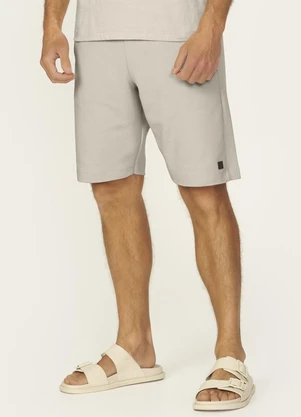 Diametro - Bermuda Masculina Piquet Verona Bege - DIAMETRO