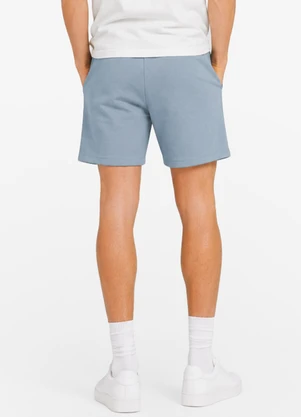 Minty - Bermuda Masculina Piquet Verona com Bolso Azul - MINTY