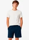 Minty - Bermuda Masculina Piquet Verona com Bolso Marrom - variação: Azul