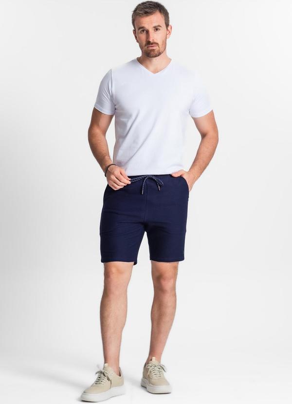 Diametro - Bermuda Masculina Plus Size Azul 3