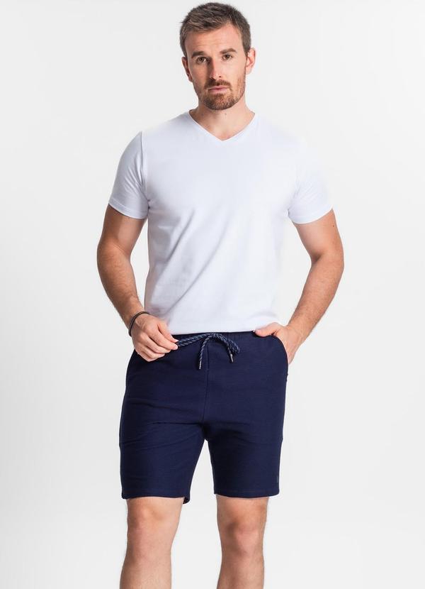 Diametro - Bermuda Masculina Plus Size Azul 5